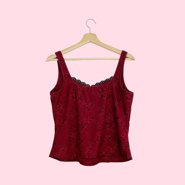 ARIANNE RED CORSET TANK (1X)