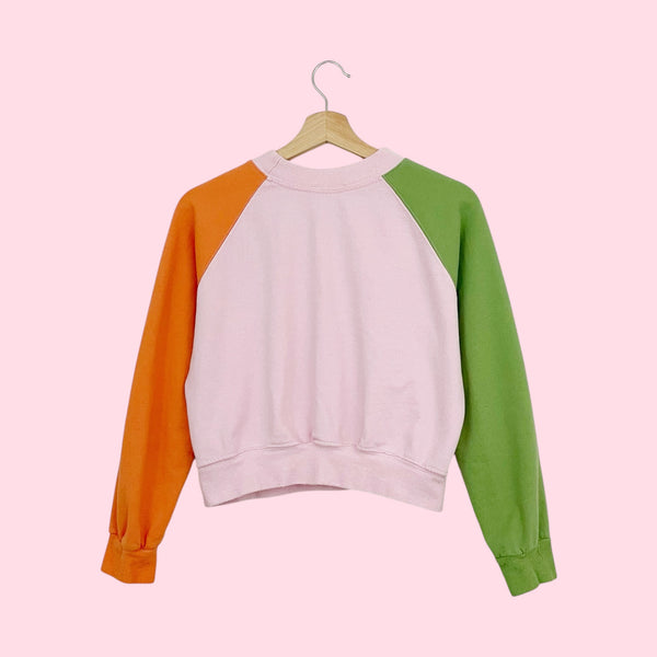 LISA SAYS GAH WINONA COLOR BLOCK SWEATSHIRT (XS)