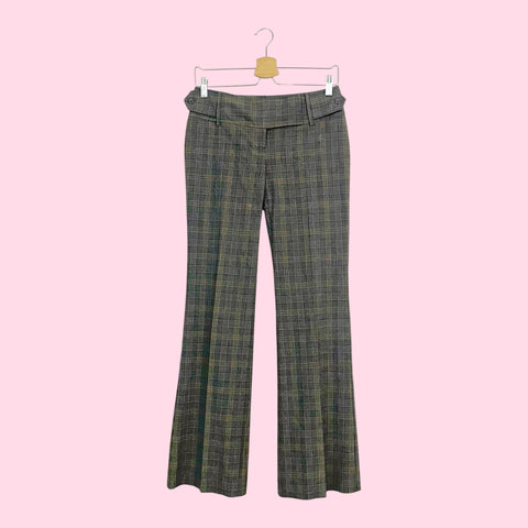 Y2K GRAY PLAID OFFICE SIREN PANTS (2)