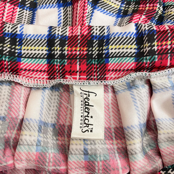 FREDERICK'S PLAID MICRO MINI SKIRT (S)