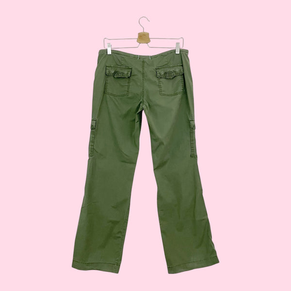 OLIVE GREEN CARGO PANTS (8)