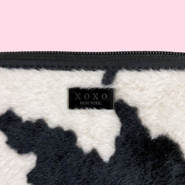XOXO FUZZY COW WALLET