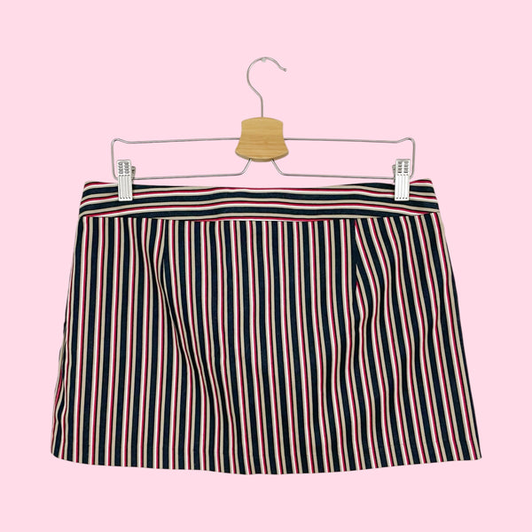 MULTICOLOR STRIPED MINI SKIRT (10)