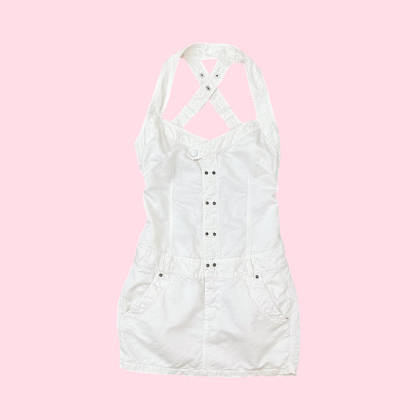 DIESEL WHITE MINI DRESS (S)
