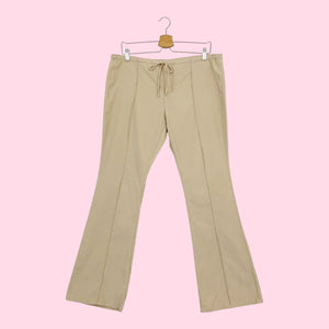 GUESS CORDUROY LOW RISE DRAWSTRING PANTS (L)