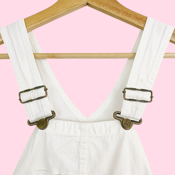VINTAGE LEE WHITE OVERALLS (S/M)