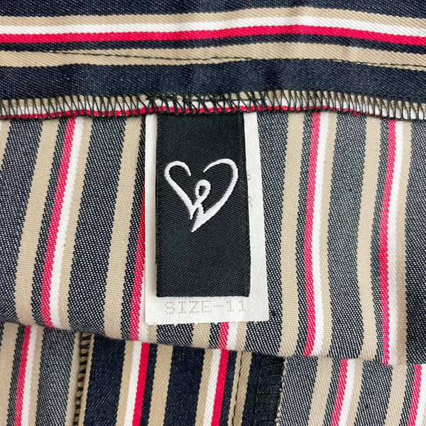 MULTICOLOR STRIPED MINI SKIRT (10)