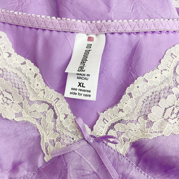 LAVENDER WRINKLE SATIN CAMI (L/XL)