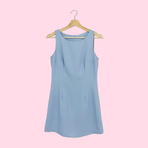 LIGHT BLUE MINI DRESS (S)