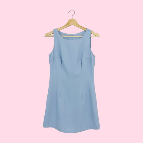LIGHT BLUE MINI DRESS (S)