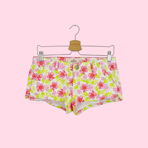 Y2K HOLLISTER FLORAL MICRO MINI SHORTS (3)