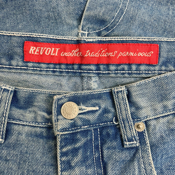REVOLT STRIPED DENIM SKIRT (29)