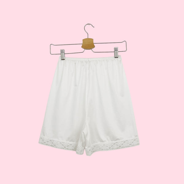 WHITE NYLON BLOOMERS (S)