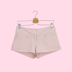 PINK + WHITE STRIPED LOW RISE SHORTS (7)