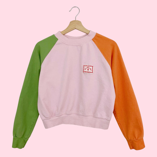 LISA SAYS GAH WINONA COLOR BLOCK SWEATSHIRT (XS)