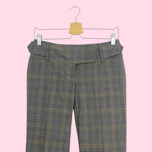 Y2K GRAY PLAID OFFICE SIREN PANTS (2)