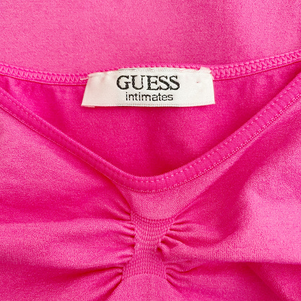 GUESS HOT PINK RHINESTONE TANK (S/M)