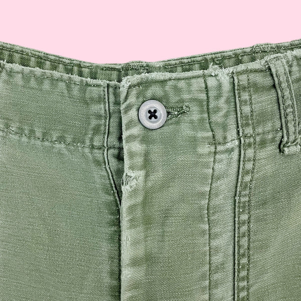 60S OG-107 GREEN MILITARY FATIGUE PANTS (29)