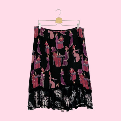 SILK NOVELTY PRINT MIDI SKIRT (16)