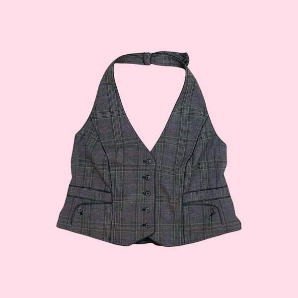 PLAID HALTER VEST (16)