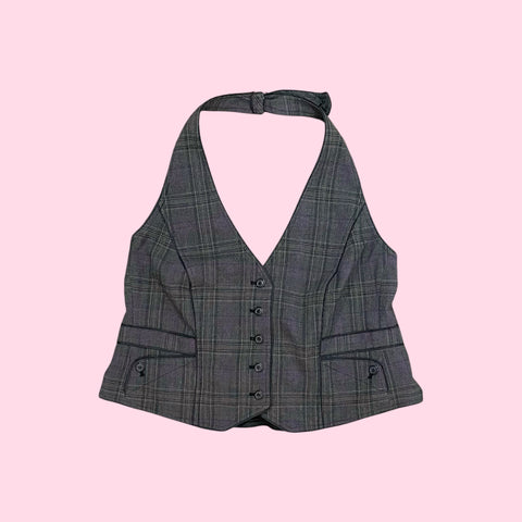 PLAID HALTER VEST (16)