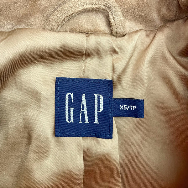 Y2K GAP TAN SUEDE JACKET (XS)