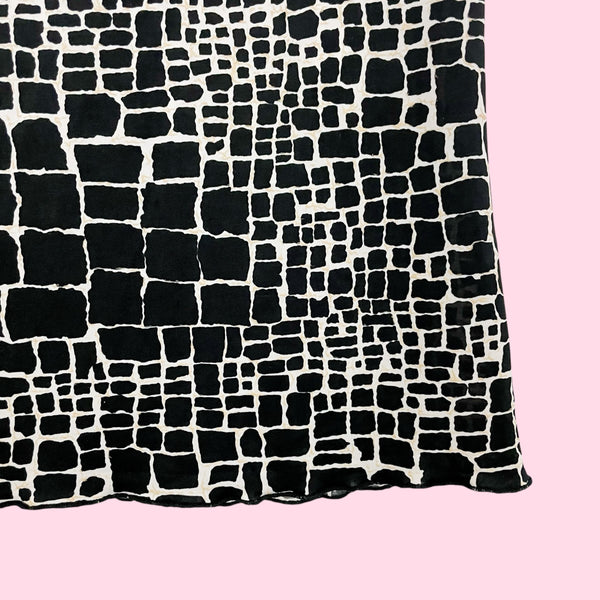 ANIMAL PRINT MIDI SKIRT (XS/S)