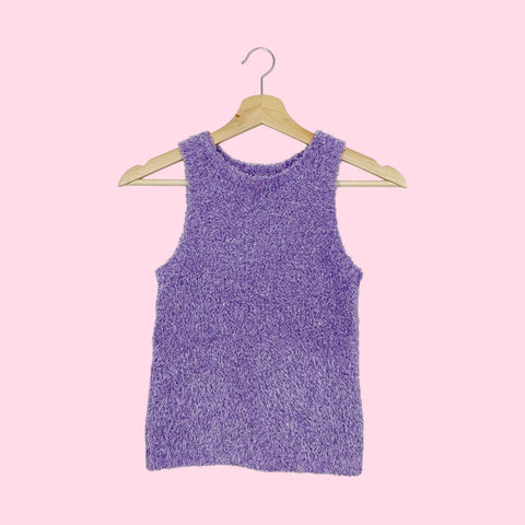 LAVENDER METALLIC KNIT TANK TOP (XS/S)