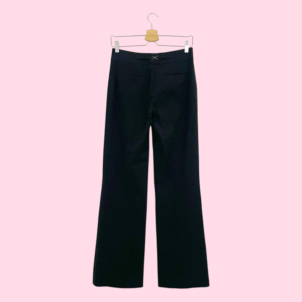 BEBE BLACK CENTER SEAM OFFICE PANTS (4)