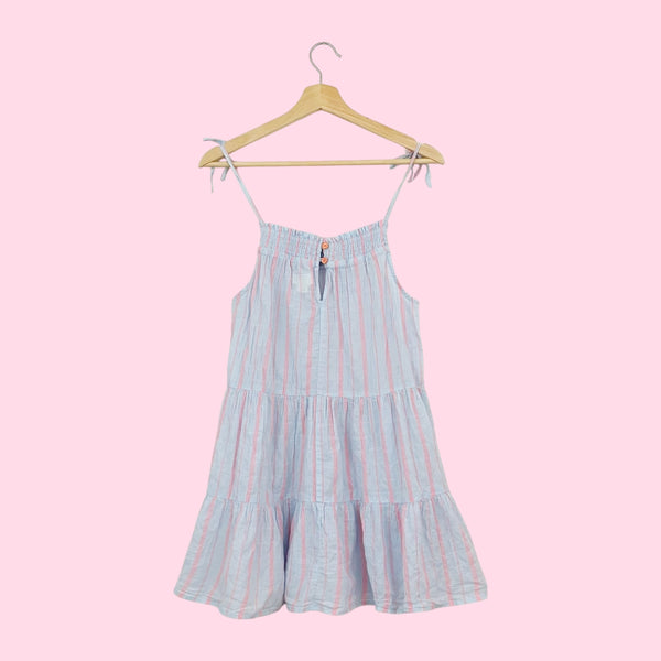 Maeve By Anthropologie Striped Guazey Tiered Tunic (XS)