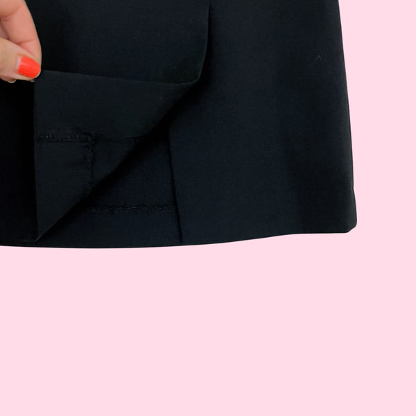 BLACK WOOL BLEND MICRO MINI SKIRT (6)