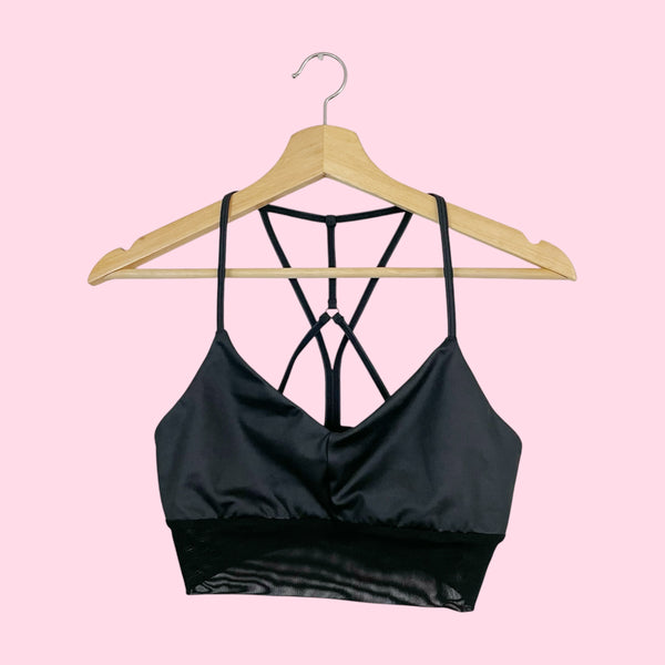 ALO YOGA LAVISH BLACK BRA (S)