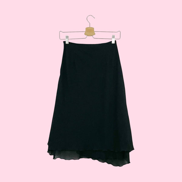 BLACK ASYMMETRICAL MIDI SKIRT (24)