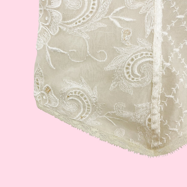 CREAM EMBROIDERED SILK VEST (6)