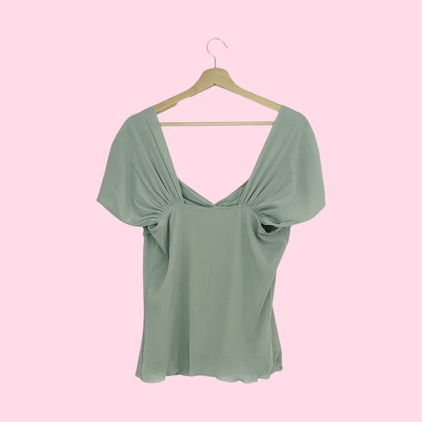 Sage Green Mesh Top (L)