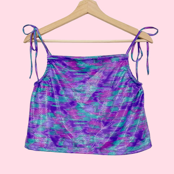 PRINTED SPANDEX TANK TOP (M/L)