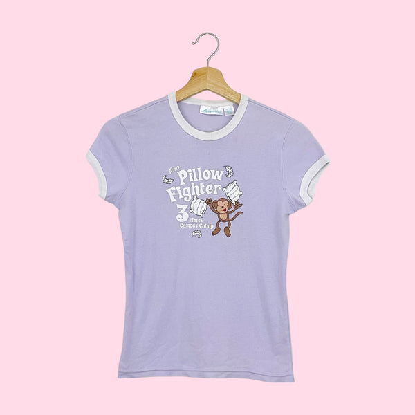 Y2K AEROPOSTALE PILLOW FIGHTER BABY TEE (M)