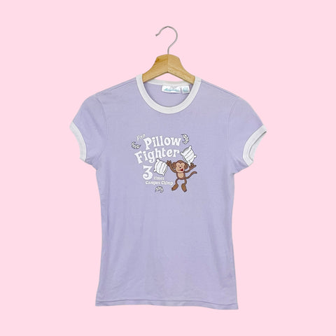 Y2K AEROPOSTALE PILLOW FIGHTER BABY TEE (M)