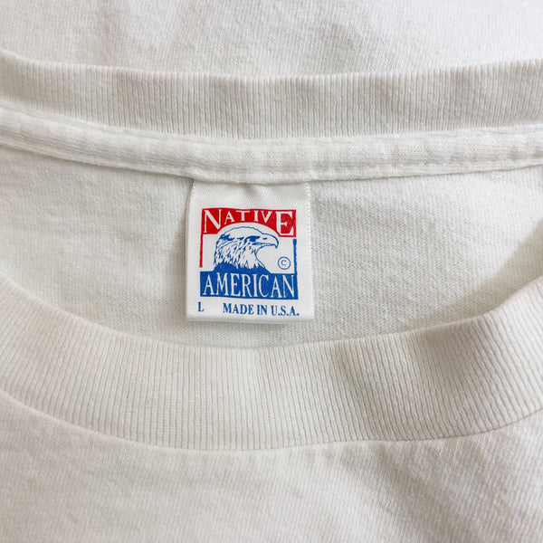 90S COWBOY JIM GRAPHIC T-SHIRT (L)
