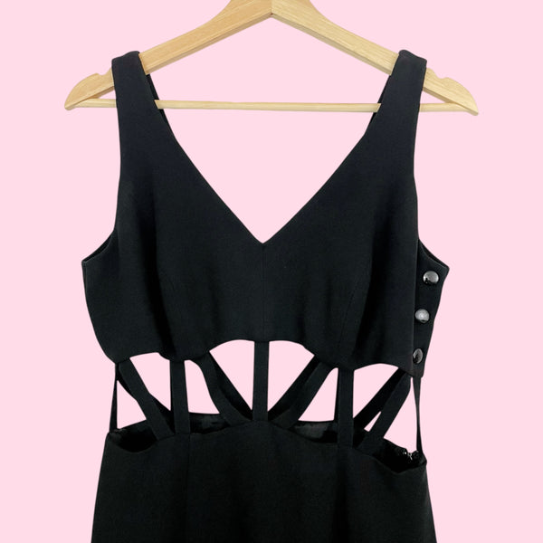 90S BLACK CUT OUT MAXI DRESS (6)