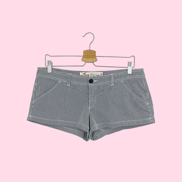 Y2K HOLLISTER STRIPED MICRO MINI SHORTS (9)