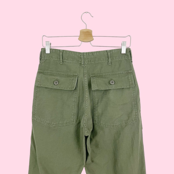 70S OG-107 GREEN MILITARY FATIGUE PANTS (29)