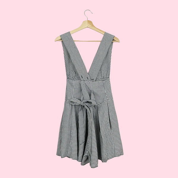 VANESSA MOONEY GINGHAM VENUS ROMPER (L)