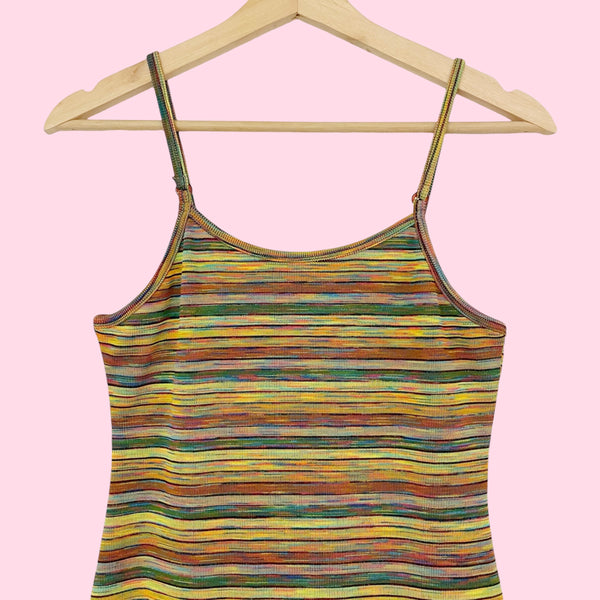 90S SPACE DYE KNIT MINI DRESS (S/M)