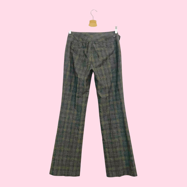 Y2K GRAY PLAID OFFICE SIREN PANTS (2)