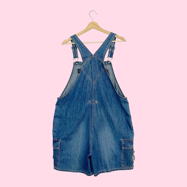 DENIM CARGO OVERALL SHORTS (XL)