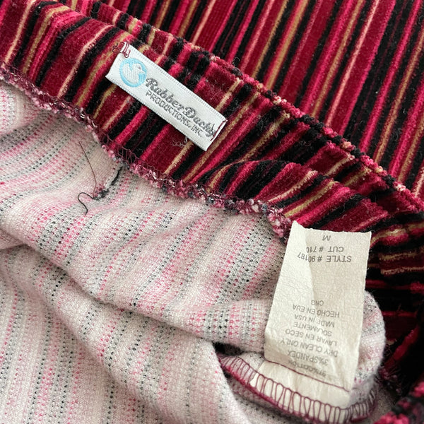 STRIPED CORDUROY LOW RISE BELLBOTTOMS (M)