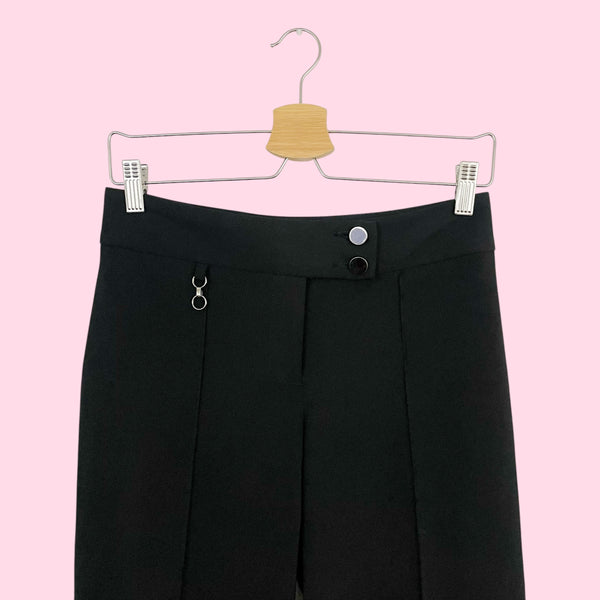 BEBE BLACK CENTER SEAM OFFICE PANTS (4)