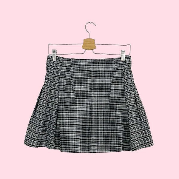 PLAID PLEATED MINI SKIRT (28)