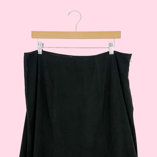 Y2K Black Paneled Maxi Skirt (16)